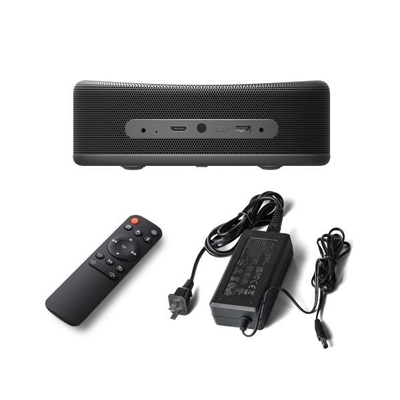Projetor 4k portátil esperto nativo metálico com preto da tomada de USB